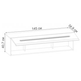 Шкаф навесной Azteca S205-SFW1K 4 15