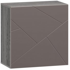 Шкаф навесной Summit 10 26 НМ 014.53-01 ПВХ софт графит / ясень анкор темный kr