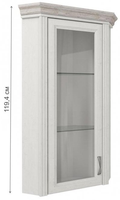 Витрина Monako 1VU сосна винтаж / дуб анкона 