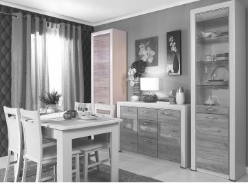 Шкаф однодверный с полками Olivia 1D