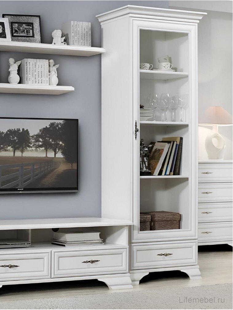 Витрина KENTAKI S320-REG1W1S белый