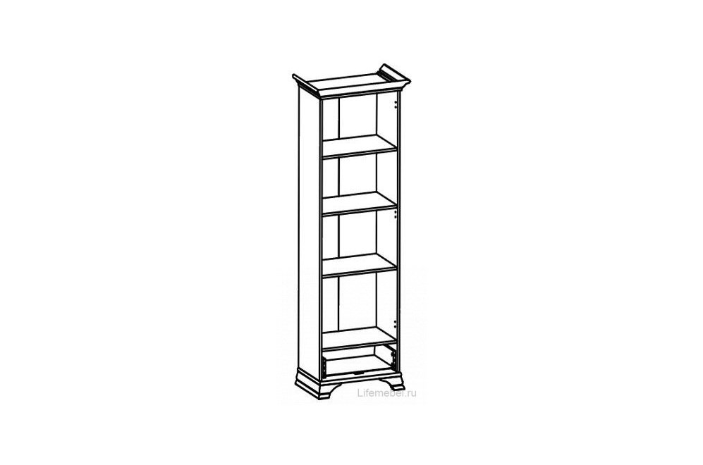Витрина KENTAKI S320-REG1W1S каштан