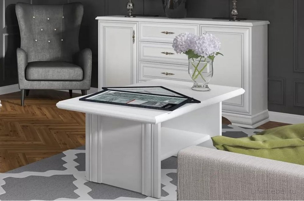 Стол журнальный KENTAKI S320-LAW белый