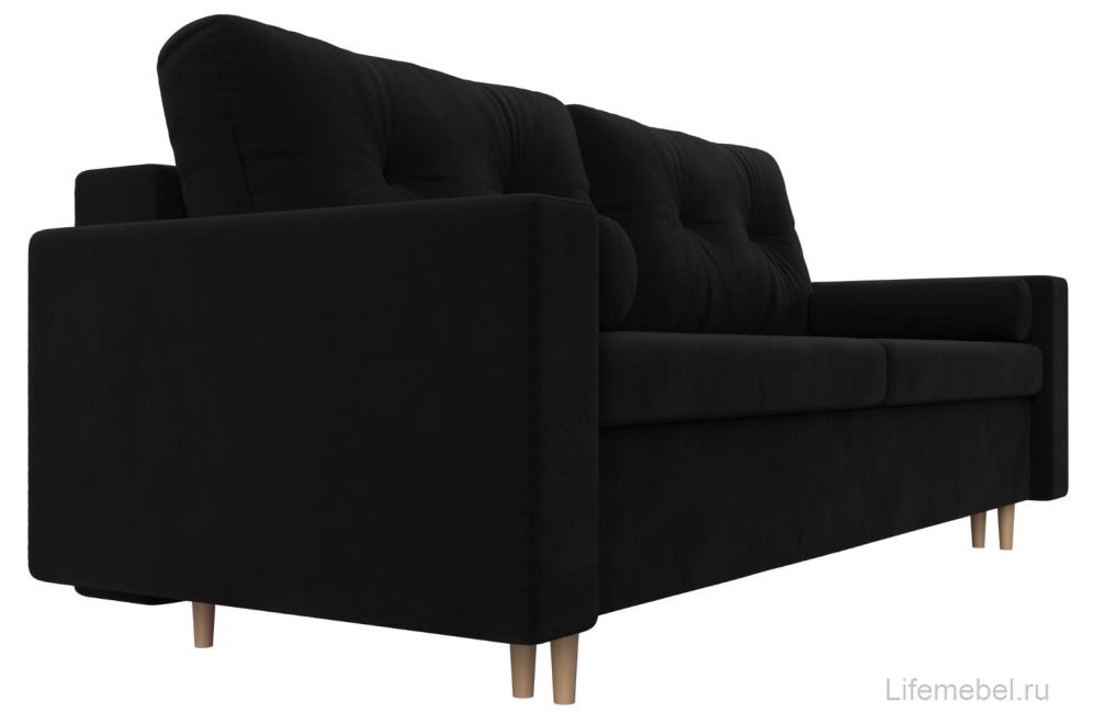 Диван Белфаст микровельвет черный