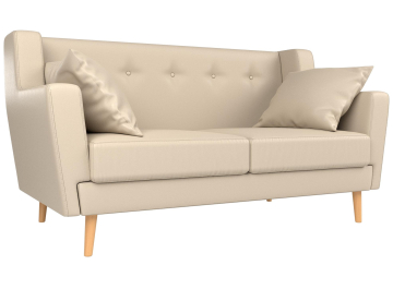 Диван Брайтон 2 экокожа бежевый