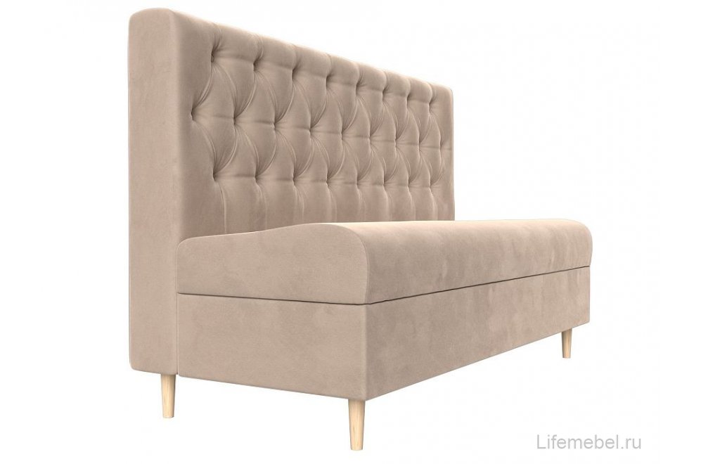 Диван Бремен велюр бежевый