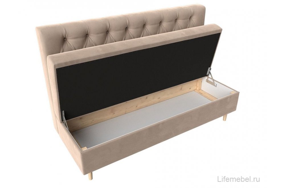 Диван Бремен велюр бежевый