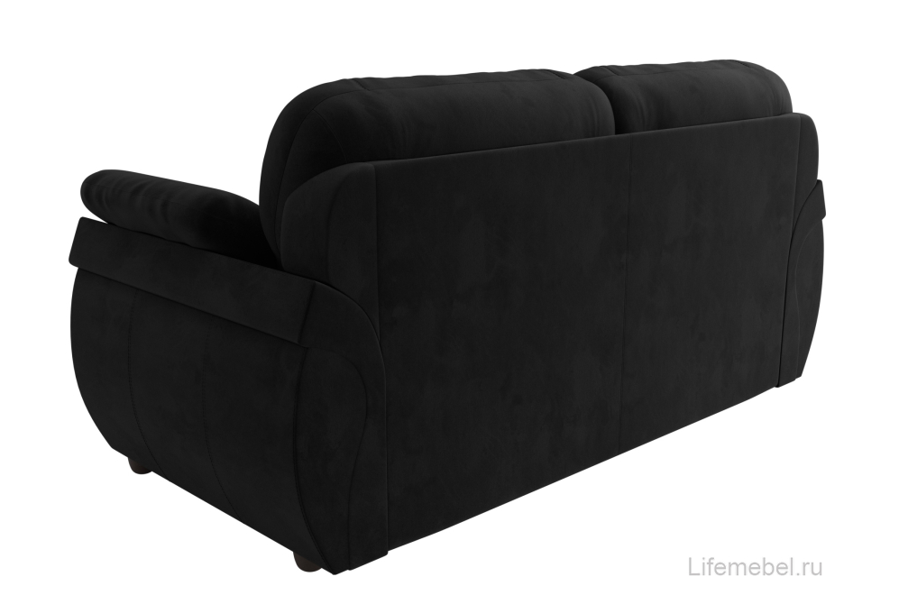 Диван Бруклин велюр черный