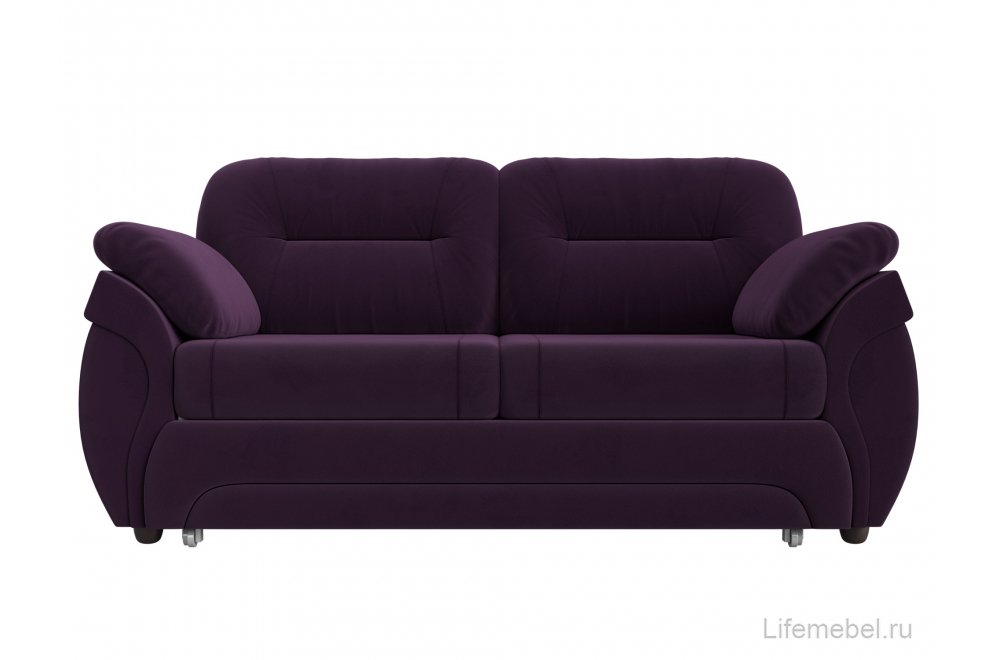Диван Бруклин велюр фиолетовый