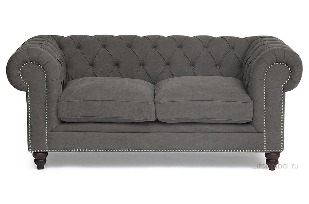 Диван Chesterfield (mod. 5137-40) cерый