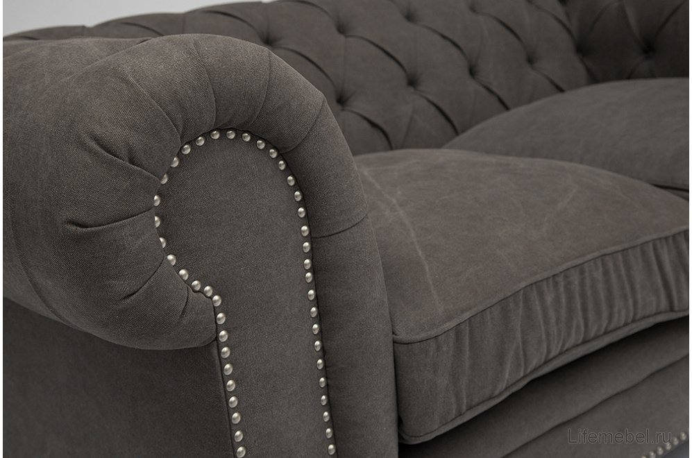 Диван Chesterfield (mod. 5137-40) cерый