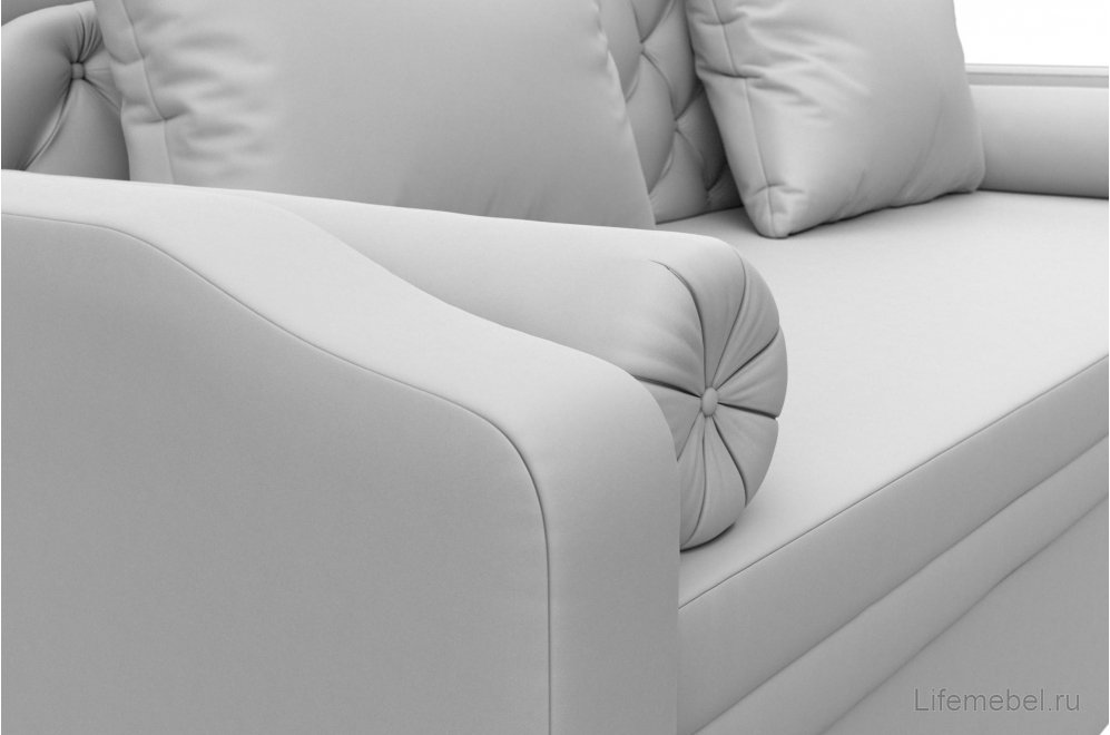 Диван детский Сойер эко кожа белый