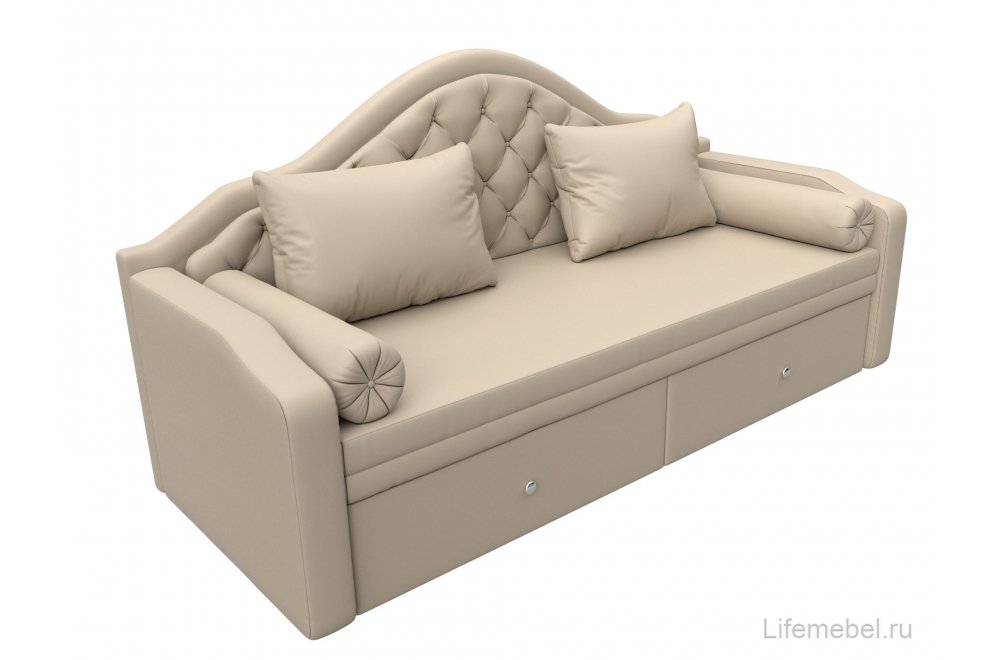 Диван детский Сойер эко кожа бежевый