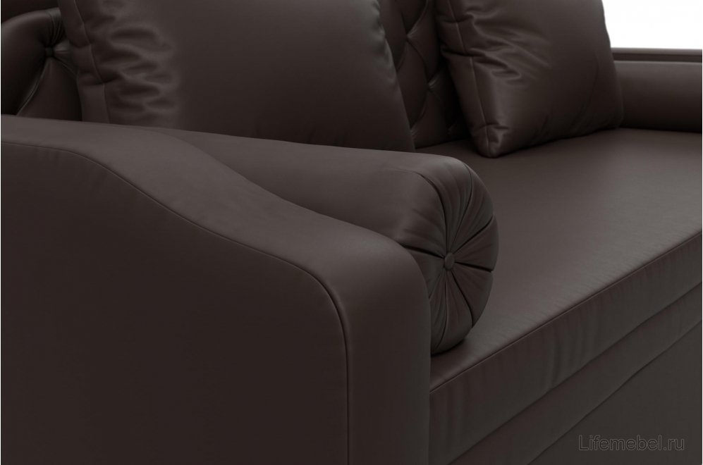 Диван детский Сойер эко кожа коричневый