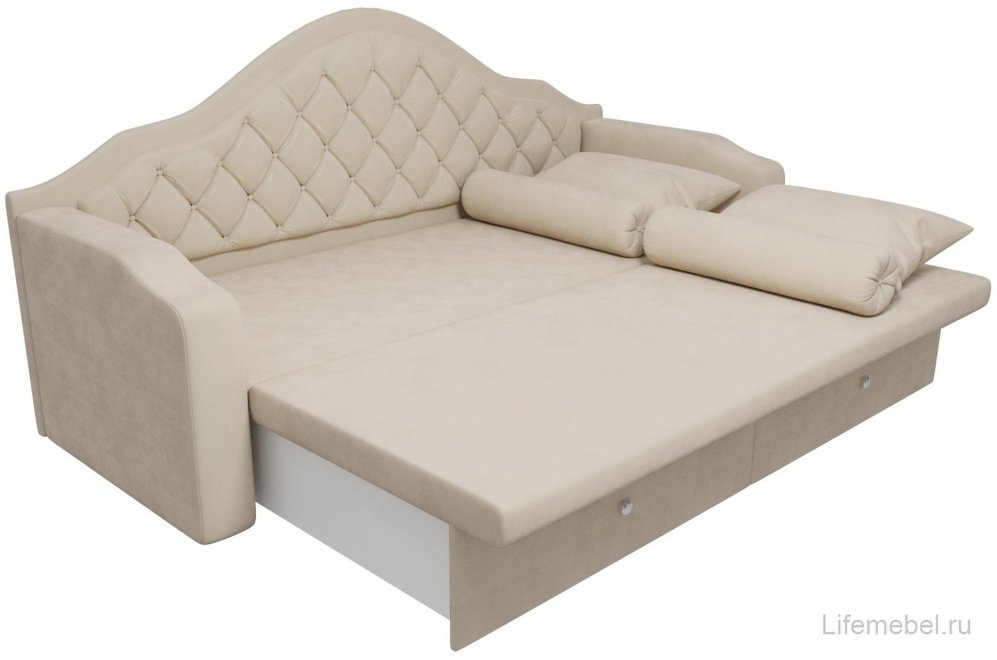 Диван детский Сойер флок бежевый