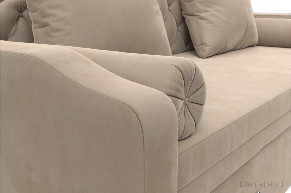 Диван детский Сойер велюр MR бежевый