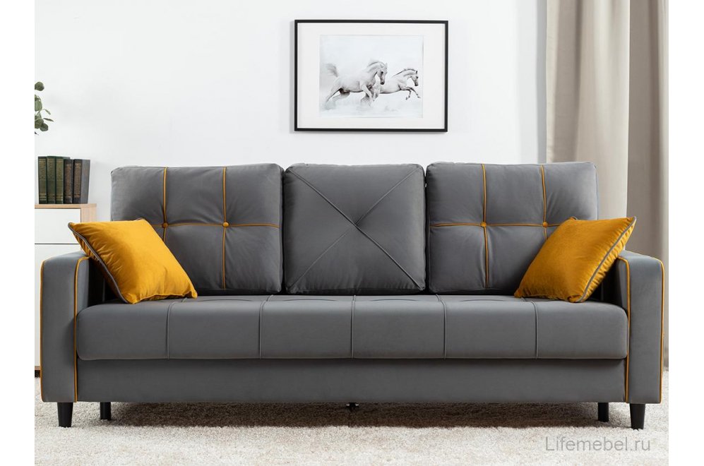 Диван Черри Н ТД 287 irida 21 / эвита умбер горчичный 109