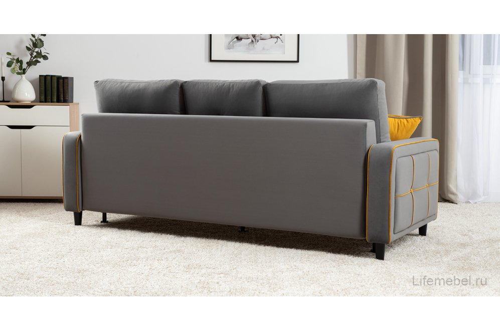 Диван Черри Н ТД 287 irida 21 / эвита умбер горчичный 109