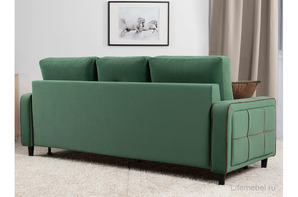 Диван Черри Н ТД 288 irida 09 / эвита шоколад бежево-коричневый 72