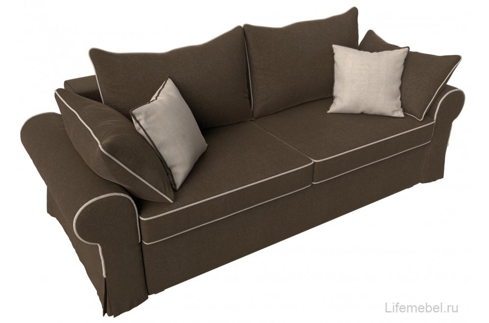 Диван Центавр коричневая рогожка