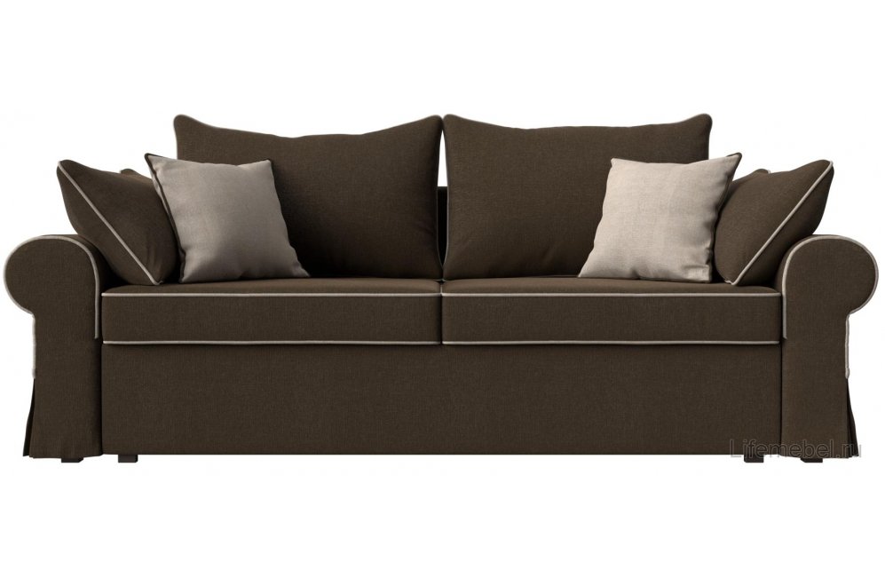 Диван Центавр коричневая рогожка