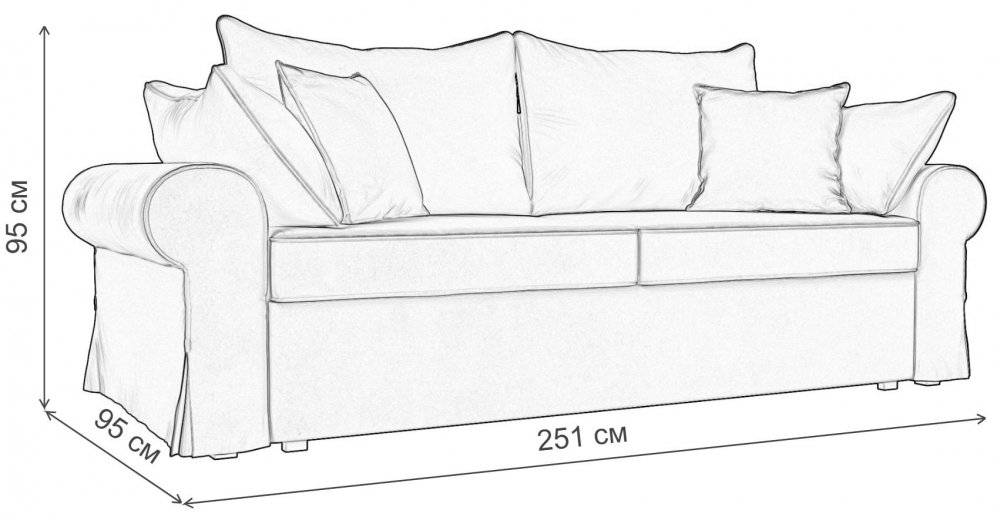 Диван Элис зеленый велюр