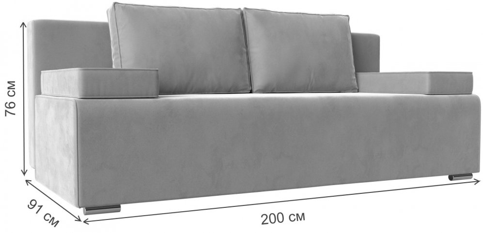 Диван Фидель бирюзовый велюр