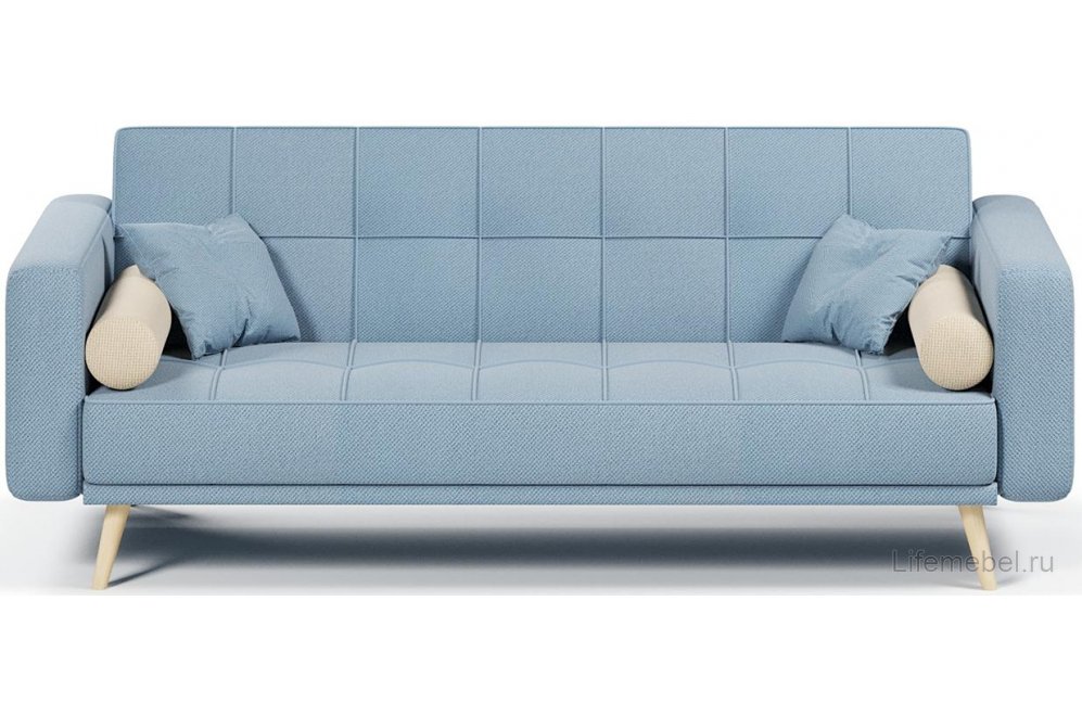 Диван Грейам light blue голубой велюр