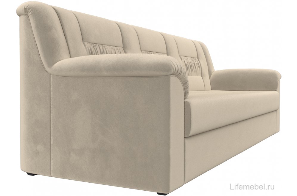 Диван Карелия бежевый микровельвет