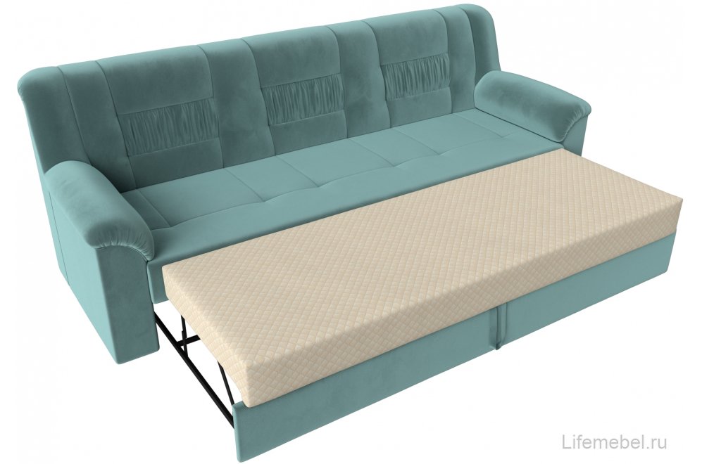 Диван Терра-М бирюзовый велюр