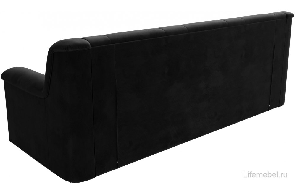 Диван Карелия черный велюр