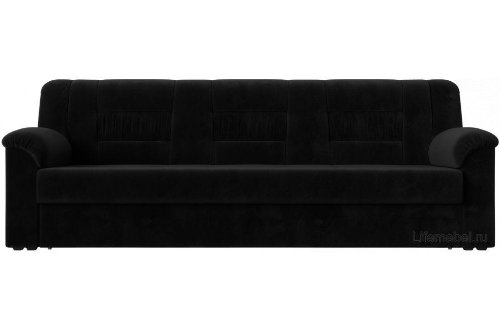 Диван Карелия черный велюр