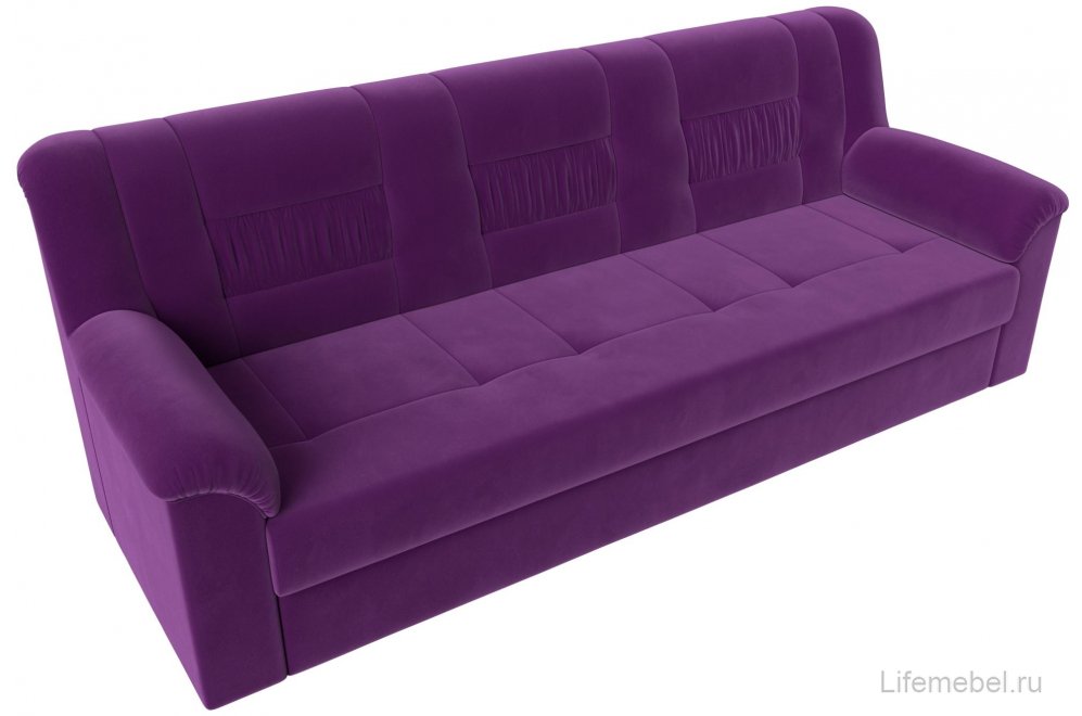 Диван Карелия фиолетовый микровельвет