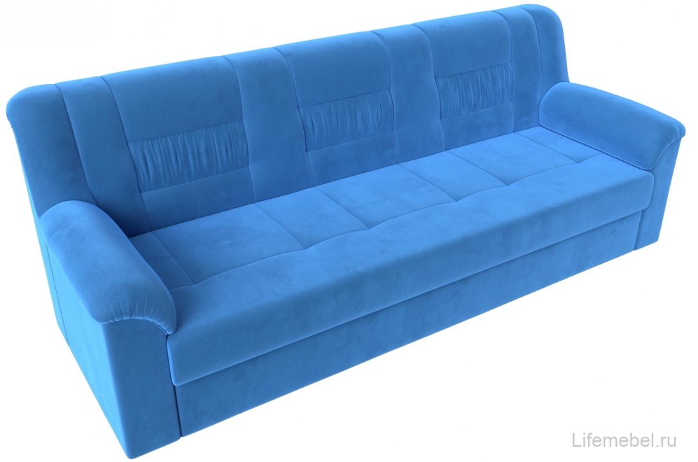 Диван Карелия голубой велюр