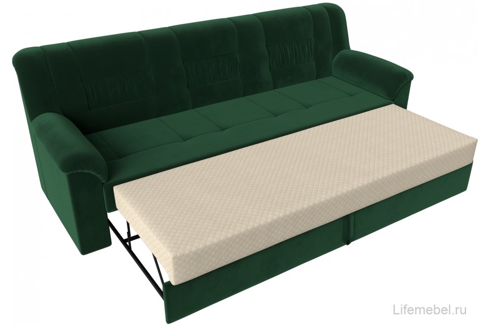 Диван Карелия зеленый велюр
