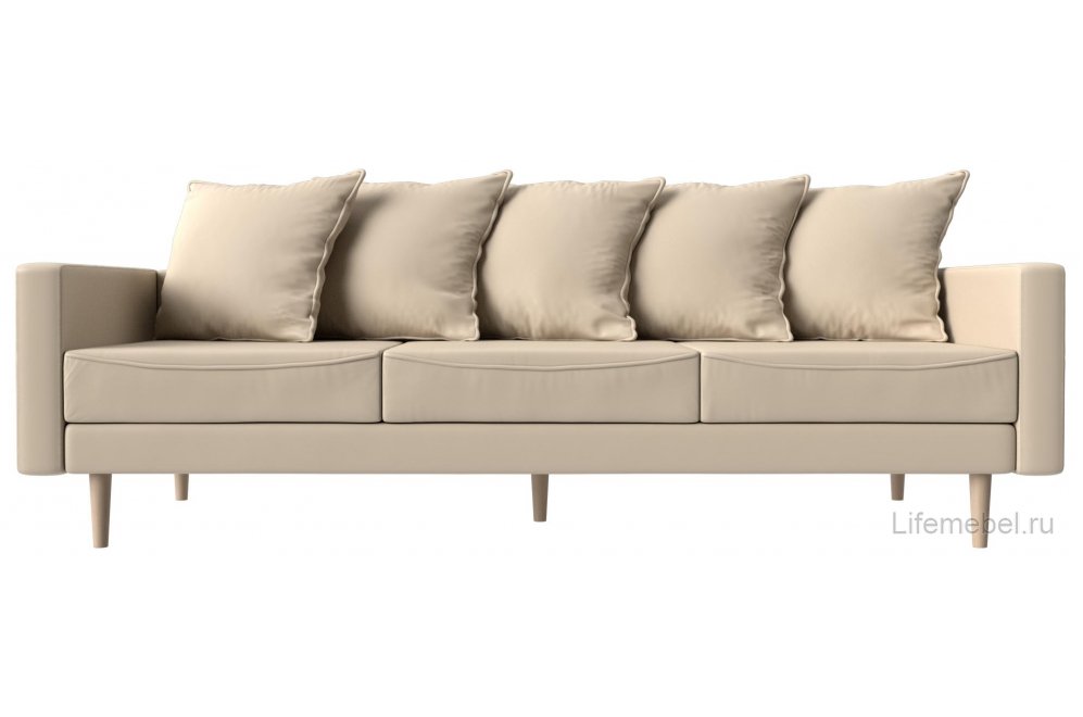 Диван Картес бежевая экокожа