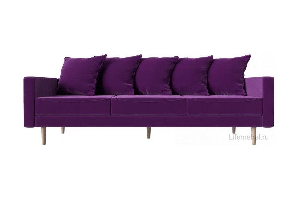 Диван Картес фиолетовый микровельвет