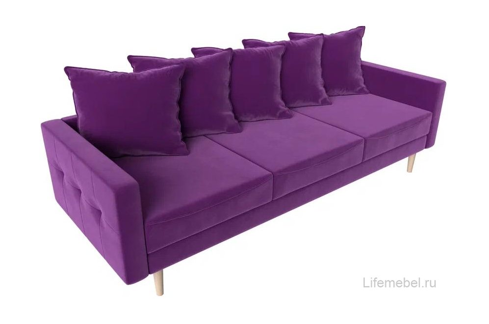Диван Картес фиолетовый микровельвет