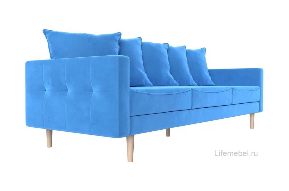 Диван Картес голубой велюр