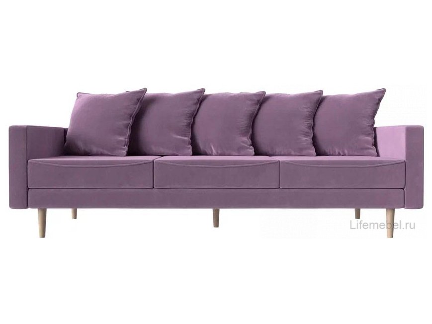 Диван Картес сиреневый микровельвет