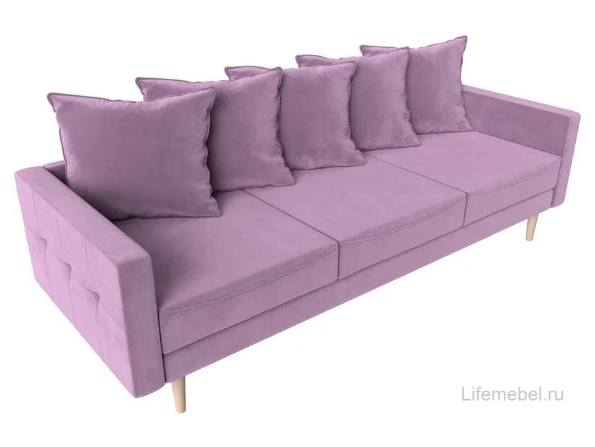 Диван Картес сиреневый микровельвет