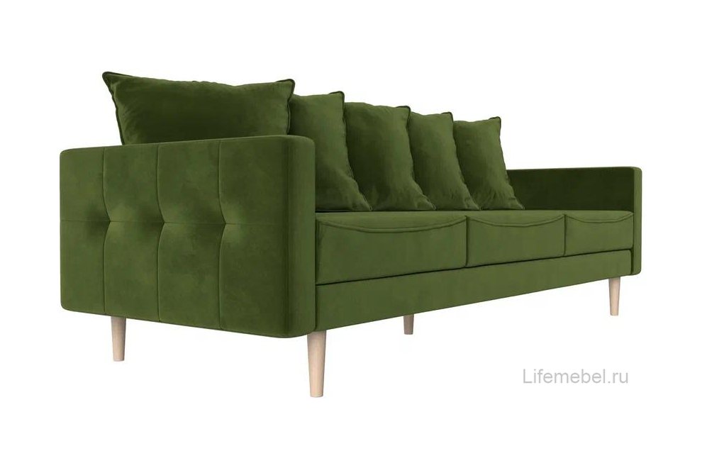 Диван Картес зеленый микровельвет