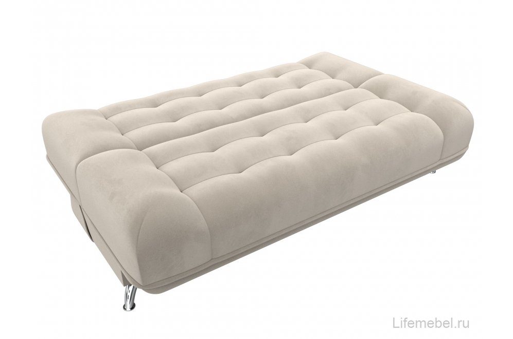 Диван-книжка Юнона микровельвет бежевый