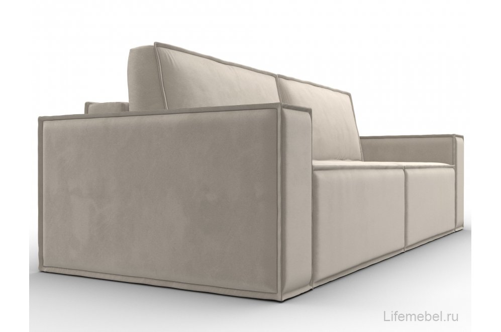 Диван Куба бежевый микровельвет