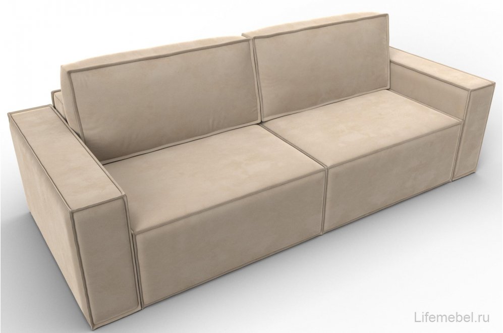 Диван Куба бежевый велюр