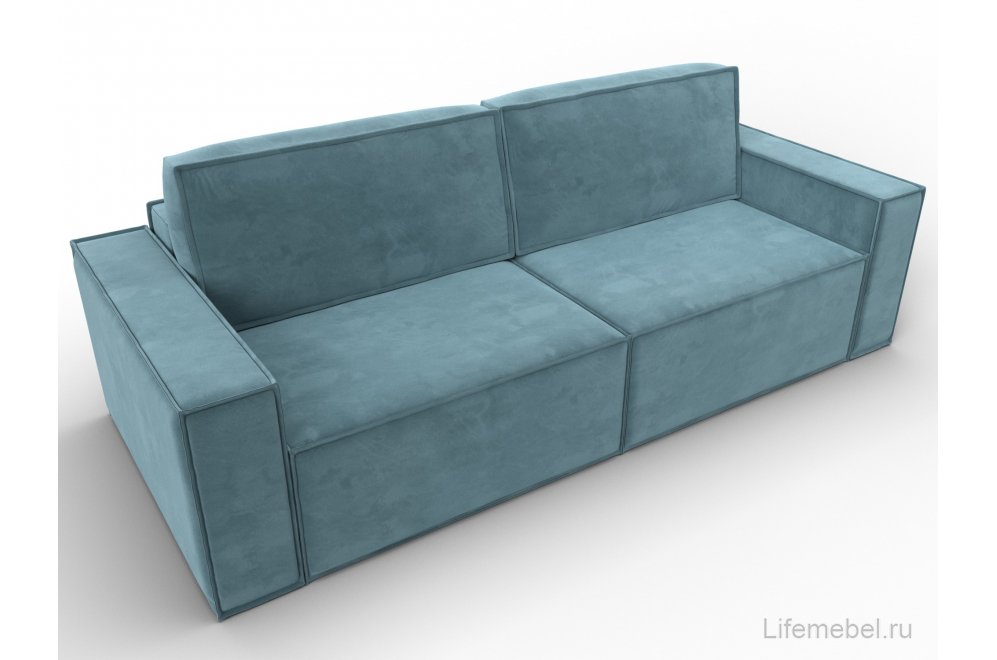 Диван Куба бирюзовый велюр