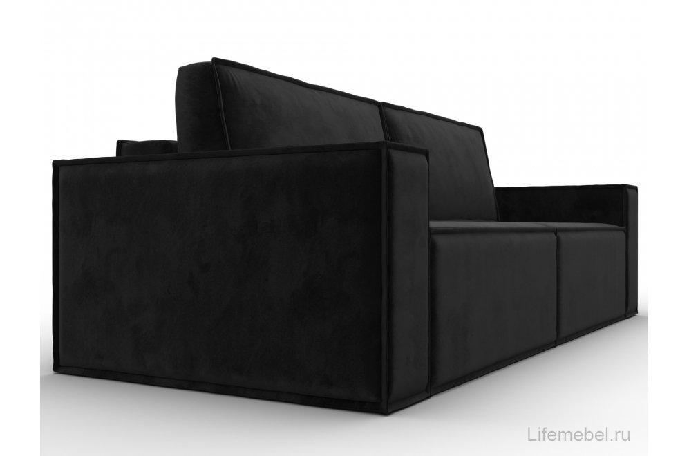 Диван Куба черный велюр