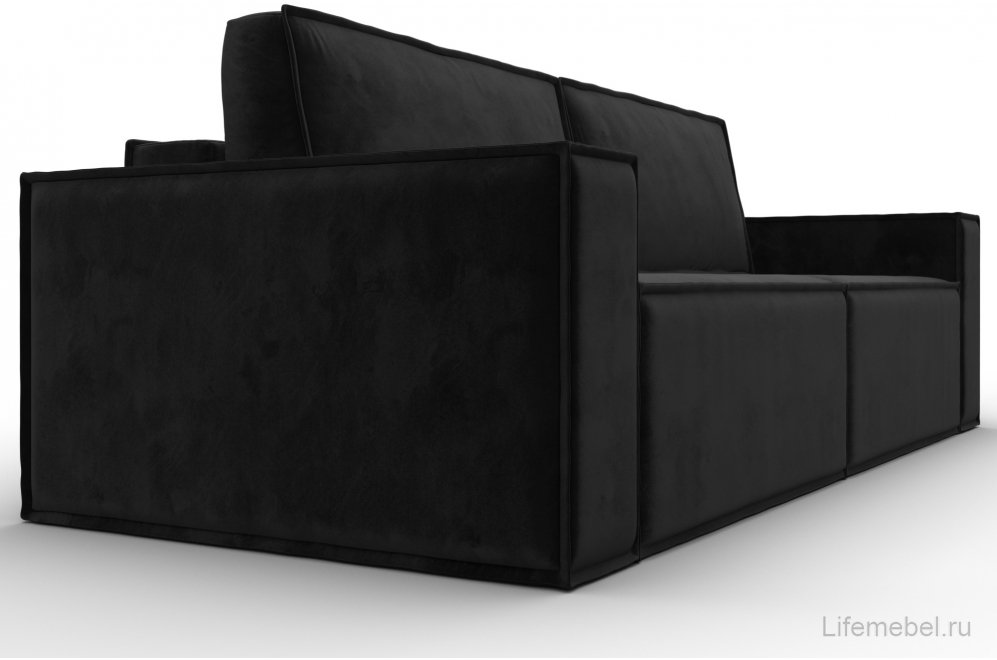 Диван Куба черный велюр