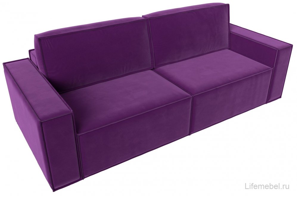 Диван Куба фиолетовый микровельвет
