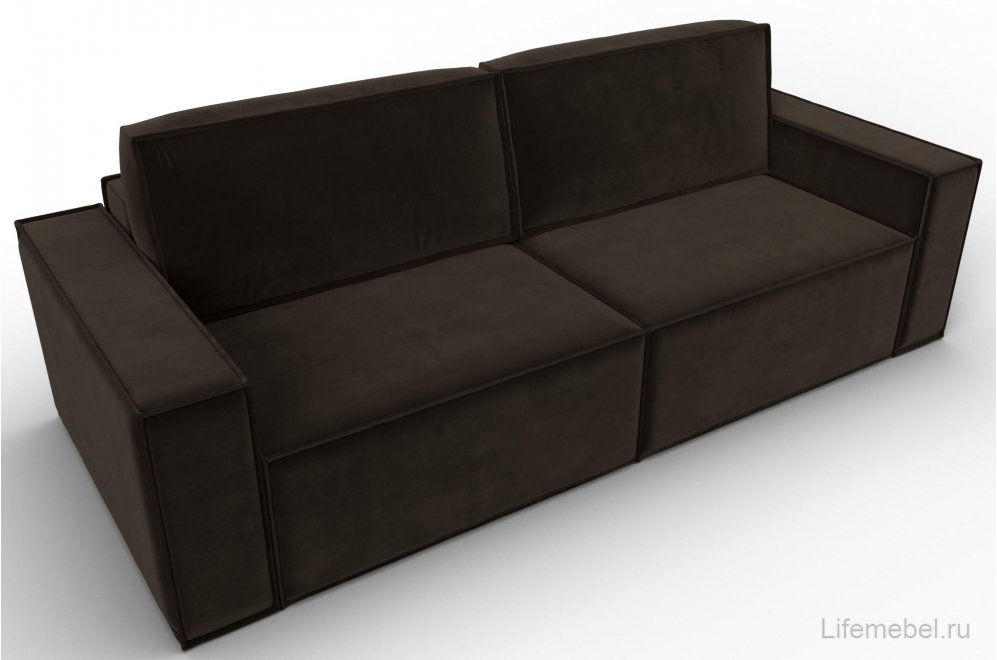 Диван Нова коричневый микровельвет